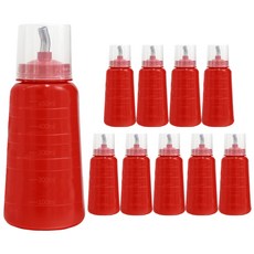 韓國產醬料擠壓瓶 紅色, 10個, 450ml