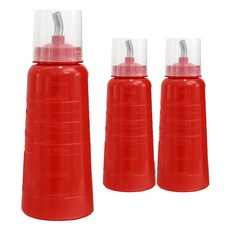 韓國產醬料擠壓瓶 紅色, 3個, 530ml