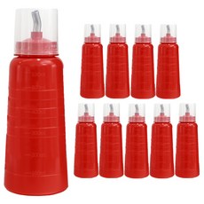 韓國產醬料擠壓瓶 紅色, 10個, 530ml