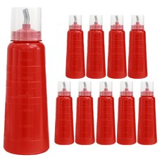 韓國產醬料擠壓瓶 紅色, 10個, 650ml