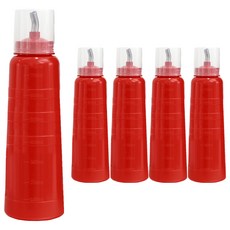 韓國產醬料擠壓瓶 紅色, 5個, 730ml