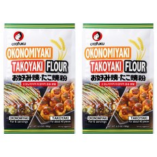 OTafUKU 御多福 關東燒章魚燒兩用粉, 2個, 180g