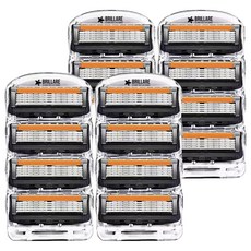 Brillare 吉列相容5層刮鬍刀片, 1入, 16個
