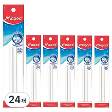 Maped 自動鉛筆式筆型橡皮擦 補充蕊 2入, 24個, 混合顏色