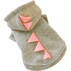 DING DONG PET 寵物恐龍造型連帽衫, 灰色