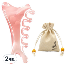 Kelborn 指壓按摩器 漸層粉 L + 高級收納袋組合, 混合顏色, 2套