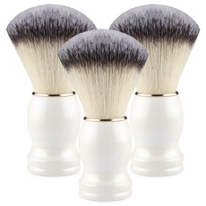 Mantool Kizz 經典刮鬍刷 白色, 1入, 3個