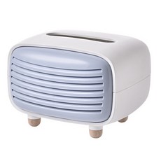 復古收音機造型面紙盒 19*13.5*14cm, 藍色, 1入