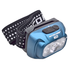 NITECORE 奈特科爾 NS_NU31 550流明 145米 三光源 金屬製 內建高續航電池 可充電 防水頭燈 (冰藍), 1個