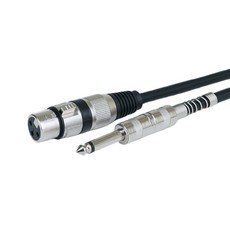 Hemil XLR Canon 高級型麥克風線 母 & 5.5單聲道 公 10m, 04號, 混合色, 1個