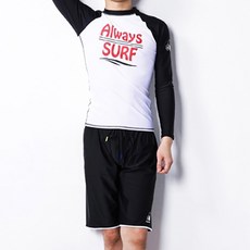 올웨이즈비 남성용 UV 차단 래쉬가드 상의 RM004