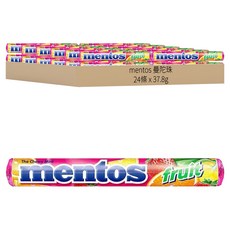 mentos 曼陀珠 綜合水果, 37.8g, 24條
