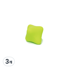 헤이피 근막이완 육각 마사지볼, 3개, 그린