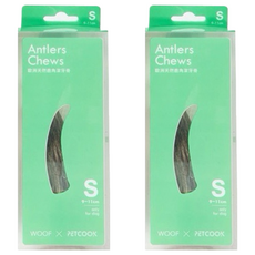 PETCOOK 派庫廚房 歐洲天然鹿角潔牙骨，S size 9-11cm, 鹿角, 2包