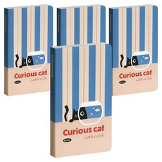 아이코닉 슬로우 핸디노트 104매, 06CURIOUSCAT, 4개