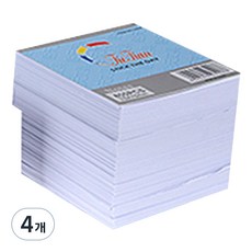 Bluemato 白色便條紙 B4 3908 + 包裝, 白色空白, 4個, 700張