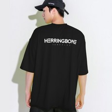 헤링본 루즈핏 오버핏 반팔 래쉬가드 상의 RD307