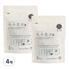 강고집 육수한포, 4개, 80g