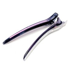 다카라 크리스탈 헤어클립 대 120mm, 블랙 + 핑크, 2개