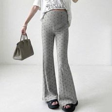 daysoy 圓點修身輕量孕婦長褲