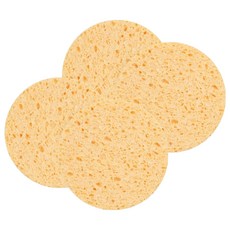 KC韓國JBCO纖維素潔面海綿, 單色, 4個