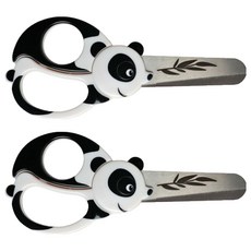 피스카스 어린이 안전가위 애니멀, 판다, 2개