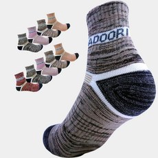 Dadoori 女款雙層氣墊中筒工作登山襪 10雙, 1套, 隨機出貨