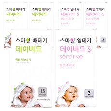 스마일랩 스마일 데이비드 배란테스트기 15p + 스마일 임신테스트기 S 3p, 18개입, 3세트