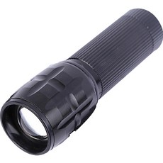 SimplyAnn 登山用 露營用 釣魚用 萬能戶外 LED 手電筒, 黑色, 1個