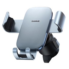Baseus 倍思 Metal Age 3 重力式出風口型車用支架, 灰色, 1個