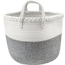 Tanni內襯布質籃子 BGN136, 兩色白, 1個