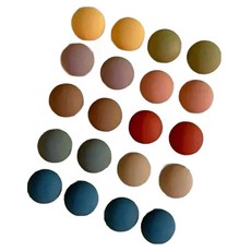 購物醫生 莫蘭迪色半圓形冰箱磁鐵 20入, 隨機出貨