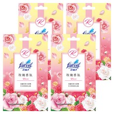 farcent 花仙子 衣物香氛袋 3個, 玫瑰香氛, 30g, 4盒