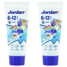 JORDAN清新水果味兒童牙膏, 2條, 75g