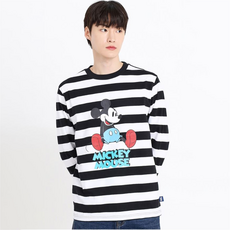 홀하우스 디즈니 미키 해피미키 쭉티 통기성 반팔 티셔츠