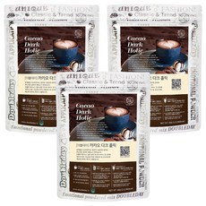 DOUBLEDAY 可可黑巧克力狂熱粉, 3個, 1入, 800g