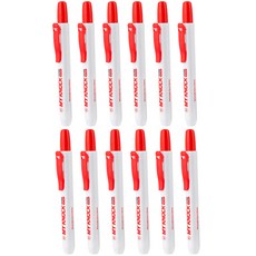 MyPen My Knock 按壓式白板筆 M, 紅色, 12個