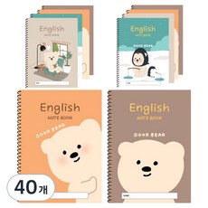 아트모아 초등 저학년 영어 스프링노트 24매, 랜덤발송, 40개
