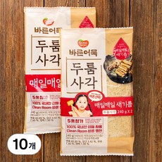 동원 바른어묵 두툼사각, 240g, 10개