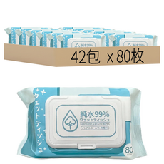 DODOWU 嘟嘟屋 純水濕紙巾, 1入, 42包