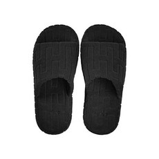 Teto 素色舒適居家拖鞋, 1個, 黑色