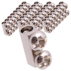 Choice Hardware 鋼絲繩套 垂直型, 銀色, 40個