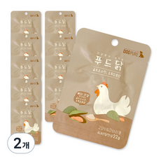 도그퓨어 강아지 고양이 푸드닭 간식 22g x 10p, 초록 입홍합, 220g, 2개