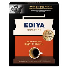 이디야 마일드 아메리카노, 1g, 170개입, 1개