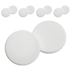 THE FACE SHOP 菲詩小舖 THE FACE SHOP 菲詩小舖 每日美妝工具 貼合NBR圓形粉撲, 單一顏色, 10個