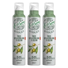 비보스프레이 오가닉 엑스트라버진 올리브 오일 스프레이, 200ml, 3개