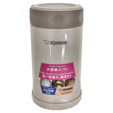 ZOJIRUSHI 象印 不銹鋼悶燒罐杯, 米色, 750ml, 1瓶
