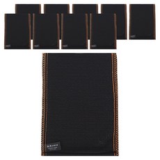 Songwol 松月 雙面強度不同 實用去角質巾, 黑色, 10個, 1入