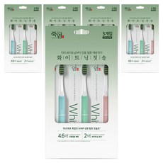죽염 화이트닝 칫솔, 3개입, 3개
