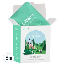 티엘리 유기농 페퍼민트 차, 1.2g, 5개, 10개입